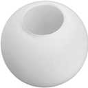 BOKT Frosted White Glass Globe Lamp Shade Replacement Milk Glass Ball Lampshade Cover Opal Sphere Shade for Pendant Light, 5.9” Diameter, 2.64" Opening Diameter (White)