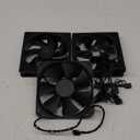 Thermalright TL-S12 CPU Fan 120mm Case Cooler Fan Comes with ARGB Lighting Effect,PC PWM Silent Computer Fan with 1500RPM Speed, CPU Cooling Fan Black(Black,3-Pack)
