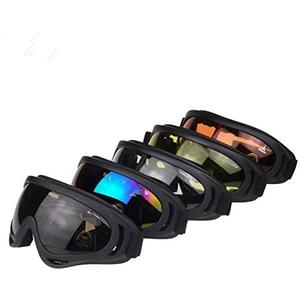 Motorcycle Goggles - Set of 5 - Dirt Bike ATV Motocross Anti-UV 400 Tactical Military Goggles for Men Women Kids Youth Adult
