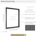 MCS Canvas Float Frames 24x30 Frame, Black Frame for Finished Canvases, Vertical & Horizontal Wall Hanging Large Frame with Adhesive for Canvas Paintings (1-Pack), 24x30 Without Mat