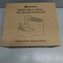 Potaroma Smart Wireless Pet Water Fountain, Stainless Steel Bowl, No Filter, 3.5L Large Capacity, Rechargeable Automatic Water Dispenser for Cats and Small Dogs, Wastewater Separation Fresh Water