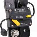 E9 3/8" Studs 300 Amp Circuit Breaker with Manual Reset Surface Mount Waterproof IP67 12V - 48V DC | 300A Switchable