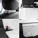 Meolsaek Car Seat Protector for Child Car Seat, Durable 600D Fabric Waterproof Car Seat Cover with Thick Pad Non-Slip Backing No Imprints (Light Gray-1 pc)