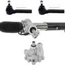 SCITOO YX8387 4721439AB 4766041AA Steering Rack and Pinion Outer Tie Rod Power Steering Pump for Acura,for Buick,for Cadillac,for Chevrolet,for Chrysler,for Dodge,for Ford,for GMC,for Honda