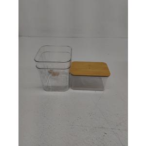 CHANCETSUI Stackable Storage Bins with Lids: Clear, 5x7, 3 Pack