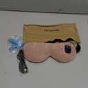 Heated Eye Mask for Warm Compress: Dry Eyes Blepharitis Stye Hot Relief,1500 MAh - Electric Cordless Heating Pad for Traveler Computer Tied Eyes - Rechargeable Washable Pink