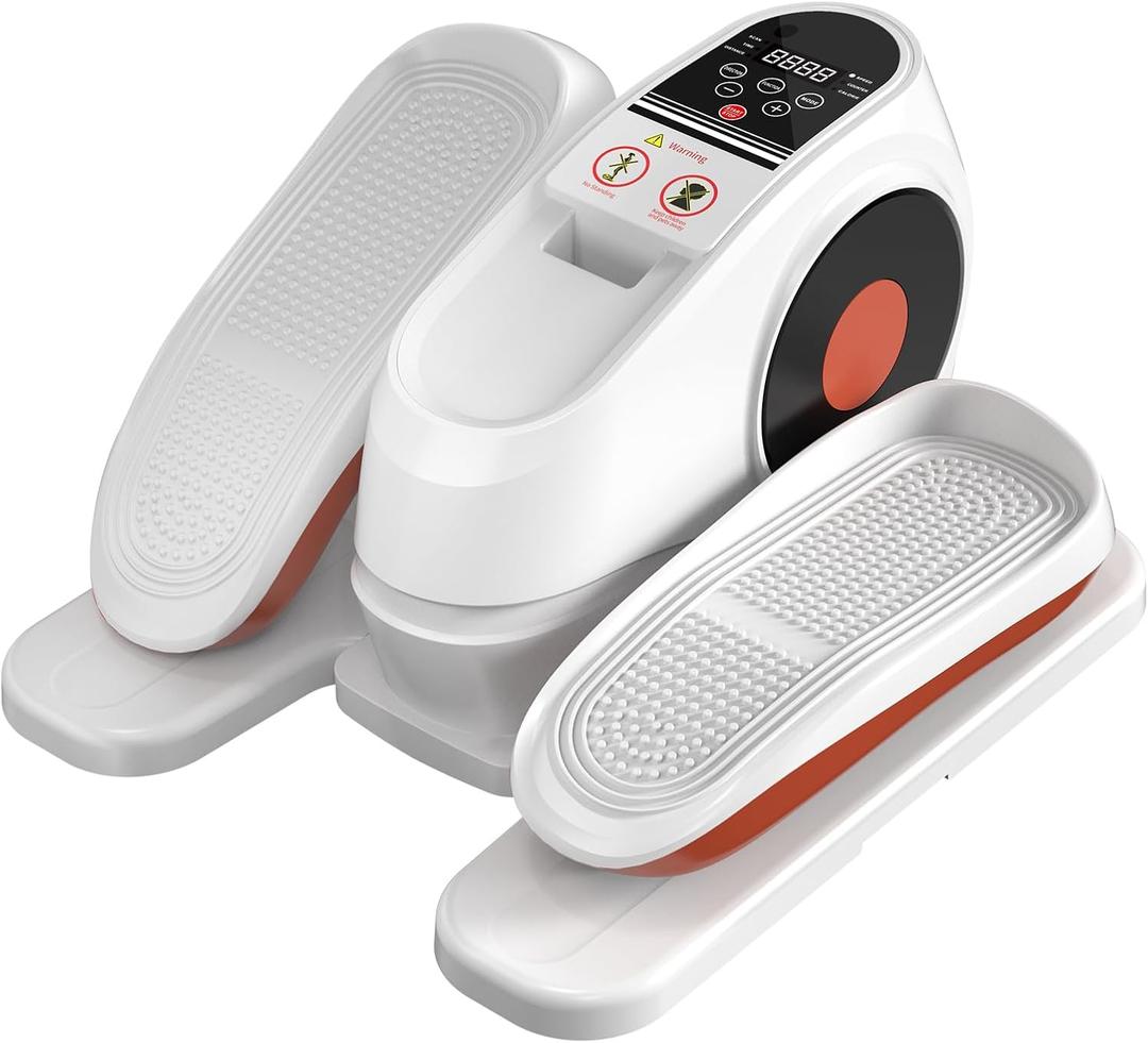 2025 New Under Desk Elliptical Machine, Electric Ellipse Leg Exerciser Pro As Seen On TV with 16 Adjustable Speed, Quiet and Fully Assembled with Remote Control & Non-Slip Foot Straps
