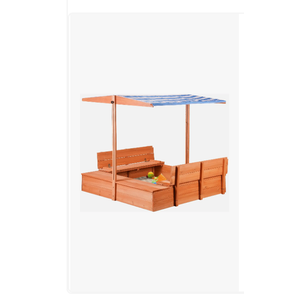 Kids Outdoor Wooden Sand Box