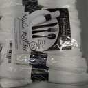 Party Essentials Pre-Rolled Disposable Extra Heavy Duty Plastic Cutlery Kit with Black Fork/Knife/Spoon and 3-Ply White Napkin (Case of 100 rolls)