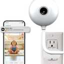 Indoor Security Camera,2K 2.4G WiFi Baby/Pet/Dog/Nanny Cameras for Home Security,AI descriptive Notification, AI Cameras with 2-Way Talk, Color Night Vision, AI Smart Detection,911Emergency