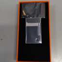 Black Lacquer Silver Lighter, Refillable, Adjustable Soft Flame, Traditional Flame Lighter with Adjustable Flame Dial, Gift for Men Dad Husband Somker