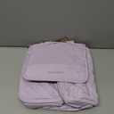 BAGSMART Travel Toiletry Bag, Large Capacity Cosmetic Bags for Women with Hanging Hook, Water-resistant for Toiletries Accessories Brushes Sponge, With Handle (Lavender Purple)