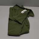 Zeagoo Womens Cotton Shirt Dress Summer Casual Short Sleeve Button Down Beach Cover Up Shirts with Pockets (Medium, Army Green)