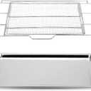 New upgrade Air Fry Tray for 30" Oven with Drip Pan, Compatible with Frigidaire Wall Ovens, Ranges, and Wall Oven/Microwave CombinationsOven Rack Measures 25" x 16" x 1.75"