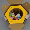 Nene Toys BeeFall Jumbo, 4-in-1 Wooden Honey Bee Toy for Kids Ages 3-9 - Educational Game with Wooden Honeybee Hive, 12 Bees, Colorful Sticks, Dice & Cards - Fun Family Game for Cognitive Development