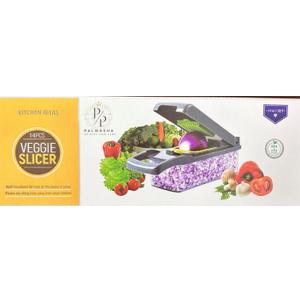 Generic 14in1 vegetable cutter, green gray