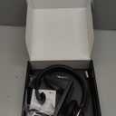 Earbay Wireless Headset with Microphone, Single-Ear Bluetooth Headset with Microphone Noise Cancelling & Mute Function, Wireless Headphones with Charging Base & USB Dongle for Work, Gold 