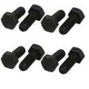 uxcell 8.8 Grade M8x20mm Full Threaded Left Hand Thread Hex Head Bolt 8pcs