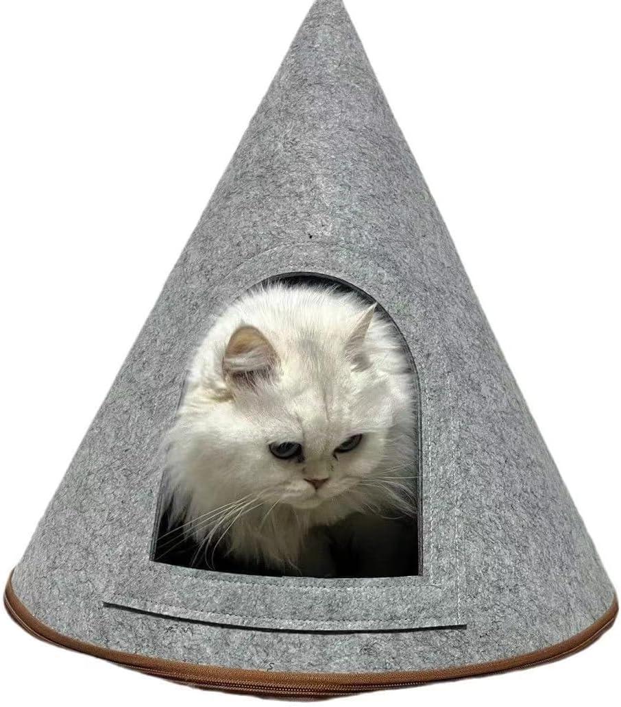 Indoor Cat Bed for Cats, Cat House, Felt Cat Litter Box for Pets, Cat Decor, 20 x 20 inches