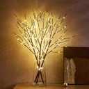 Hairui Lighted Brown Twig Branches Plug in with Dimmer and Timer 30IN 150 LED Fairy Lights, Lighted Willow Branches for Indoor Outdoor Spring Christmas Room Wedding Decoration (Vase Excluded)