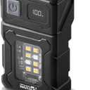 WARSUN Rechargeable EDC Flashlight with Rotating Head  800 Lumens Compact Magnetic Flashlight with Clip, USB-C Portable Mini Light for Camping, Emergency, Repair Use