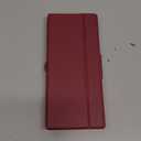 CACOE Wireless Keyboard with Stand, Mini Keyboard for Cell Phone, Ultra-Slim Portable, Foldable, Dual-Channel QWERTY with Stand Holder for Smartphone and More iOS Android Windows, Wine Red