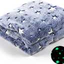 ModernMade Glow in The Dark Blanket | Super Soft Cozy Galaxy Blanket for Kids & Adults | 50" x 60" | Night Sky Blue