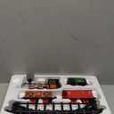 Electric Train Set for Kids Ages 4-8 - Battery-Powered Train Set with Lights & Sounds, Steam Locomotive Engine, Horses & Tracks - Classic Railway Toy Gift for Boys & Girls, Toddler Train Playset