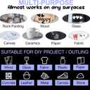 AKARUED Acrylic White Paint Pen Fine Tip: 8 Pack 0.7mm Black White Paint Marker Pens for Wood, Water-Based Markers for Black Paper Metal Stone Plastic Writing, Opaque Ink (6 White +2 Black)