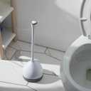 Clorox Toilet Plunger with Hideaway Holder Caddy Heavy-Duty Compact Design with Non-Skid Rubber Base for Bathroom Convenient Storage Toilet Unclogger, 6.5x19.5-Inch, White
