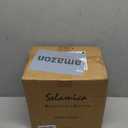 Selamica Porcelain Salad Pasta Bowls, Serving bowls, Microwave & Dishwasher Safe, Sturdy & Stackable - 26 Ounce, Set of 6, Vintage Blue