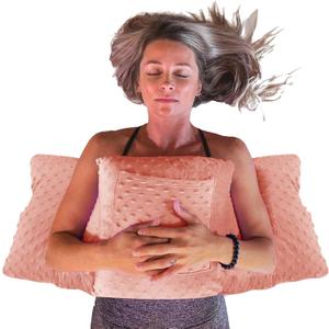 Zomaple Mastectomy Pillow - Post Surgery Pillow, Mastectomy Recovery Must Haves, Breast for After Heart Surgery, Reduction & Augmentation Patients Sleeping, Recovery Seatbelt Protection-Surgery Gift (Peach Pillow Only)