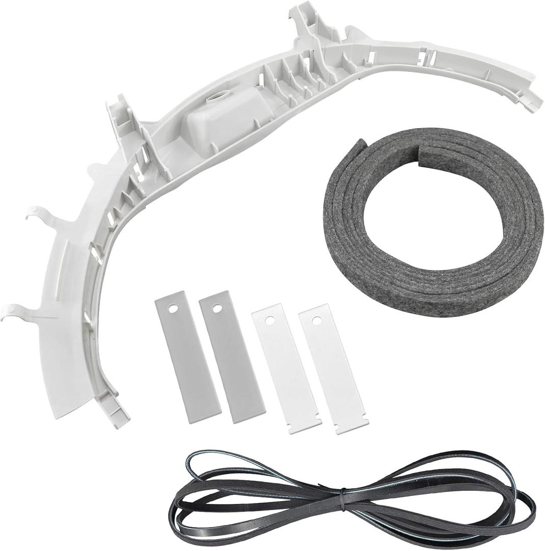 WE49X20697 Dryer Bearing Kit Compatible with G-E Hot-point Dryers Include WE1M504 & WE1M1067 Drum Slides by Fetechmate WE3M26 Top Bearing WE12M29 Dryer Belt WE9M30 Dryer Felt