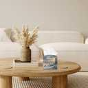 Christmas Tissue Box Holder, Winter Village Leather Tissue Box Cover Square, Waterproof Facial Paper Organizer Dispenser for Home Bathroom Bedroom Dresser Night Stand Office Countertop -008