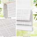 LazBlinds Cordless Bamboo Roman Shades for Windows, 35'' W x 60'' H