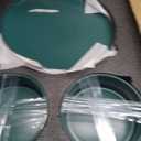 Dinnerware Sets, 24-Piece Plates and Bowls Set for 8, Matte Green