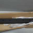 Gyykzz Side Mount Outer Corner Post 42" (Post Body 48"), Fixed Top Three Side Drilled Corner Post Cable Railing, Black Stainless Steel 304 Fascia Mount Metal Post with Inner Terminal & Cable Grommet
