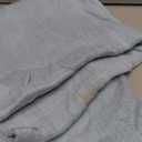 Homiest Decorative Knitted Throw Blanket with Fringe Soft & Cozy Tassel Blanket for Couch Sofa Bed (Light Blue,50x60)