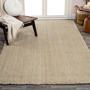 JONATHAN Y Espina Hand Woven Herringbone Chunky Jute Ivory Indoor Area Rug, 3x5, Bohemian, Cottage, Easy-Cleaning for Living Room, Bedroom, Kitchen, Pet Friendly, Non-Shedding (NFR101B-3)
