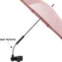 Universal Baby Stroller Umbrella Bicycle Umbrella 210T Water-resistant Polyester ​360° Adjustable Shade