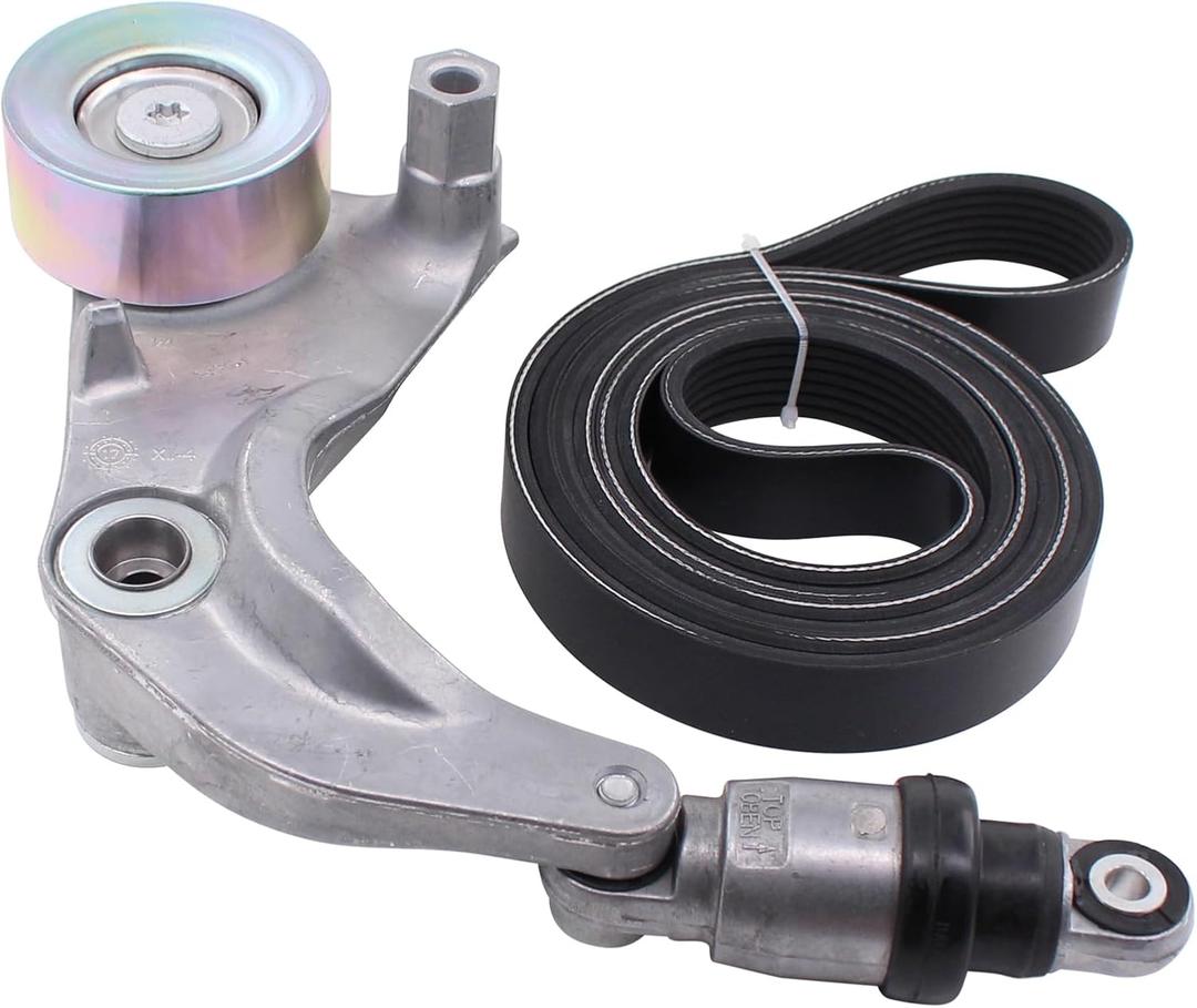 ApplianPar Serpentine Belt and Accessory Drive Belt Tensioner Pulley Assembly for Honda Civic 1.8L 2007-2011