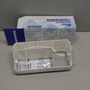 Bathroom Counter Organizer and Storage, 7 Slots Detachable Toothbrush Holders for Bathrooms, Anti-Slip Electric Toothbrush and Toothpaste Holder Countertop Vanity Organizer Accessories for Adults Kids (White Grey)