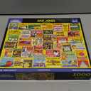 White Mountain 1000 Piece Puzzle Fun Collage Jigsaw Puzzles Gift for Adults Family and Grandparents - Dad Jokes