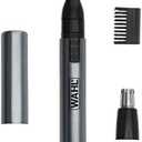 Wahl Micro Groomsman Battery Personal Trimmer for Hygienic Grooming with Rinseable, Interchangeable Heads for Eyebrows, Neckline, Nose, Ears, & Other Detailing - 05640-600