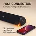 Portable Bluetooth Speaker Home Wireless Sound Bar, Home Theater Speaker System Compatible for PC, Laptop, Smartphones (Black)