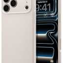 Spigen for iPhone 17 Pro Max Case, Liquid Air [TPU Covered Camera Control] [No Magnet Ring] [Military-Grade Protection] - Natural Titanium