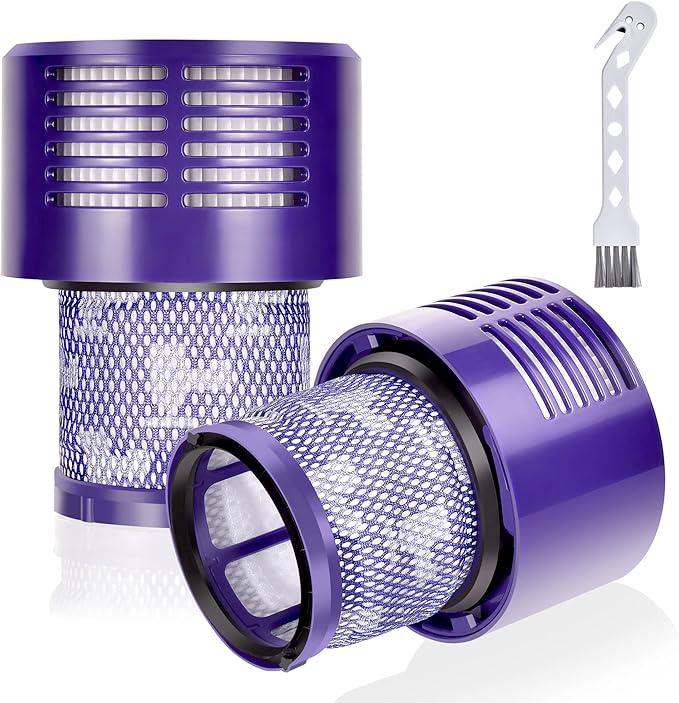 Vacuum Filter Replacements for Dyson V10 Cyclone Series, V10 Animal, V10 Absolute, V10 Total Clean, SV12, Part No. 969082-01