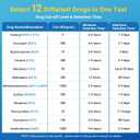 6 Pack Multi Drug Urine Test Cup 12 Panel with Temperature Strip,Testing 12 Different Drugs,Instant Multi Panel Drug Screening Test Kit