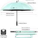 G4Free 54 Inch UV Protection Golf Umbrella Oversized Sun Stick Umbrella