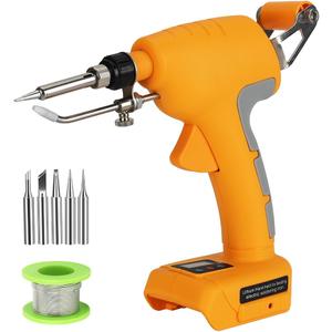 Choerinton Soldering Iron for Dewalt 20V Battery Cordless Soldering Iron Kit 75W Soldering Gun Hand-held Automatic Feed Welding Iron with 0.04" Solder Wire, Solder Tips for Home DIY,Repairing Welding